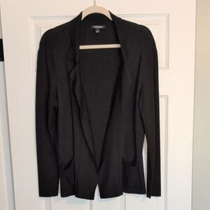 Roz & Ali Classic Black Open-Front Blazer